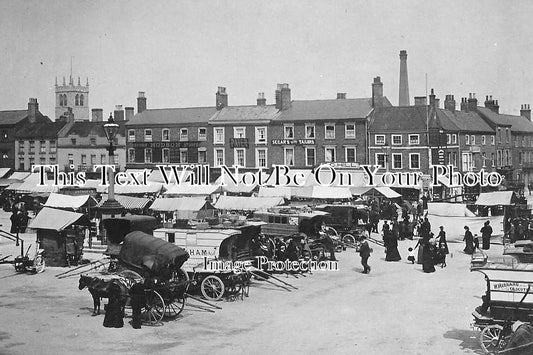 NT 287 - The Market, Retford, Nottinghamshire c1905