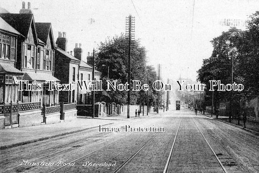 NT 294 - Mansfield Road, Sherwood, Nottinghamshire c1918