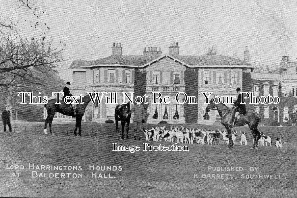 NT 297 - Lord Harrington Hounds At Balderton Hall, Newark, Nottinghamshire