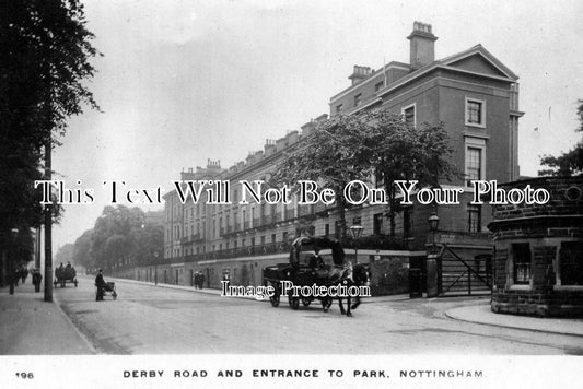 NT 304 - Derby Road & Entrance To Park, Nottingham, Nottinghamshire