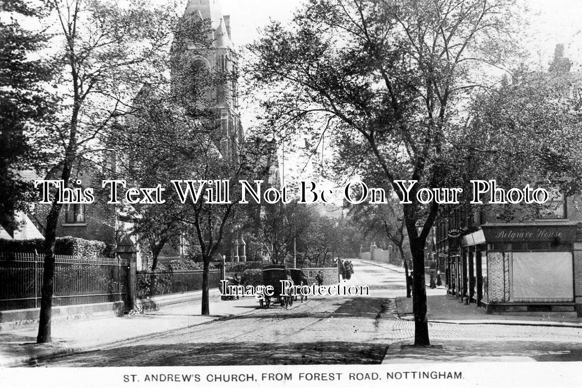 NT 309 - St Andrew's Church, Forest Road, Nottingham, Nottinghamshire c1914