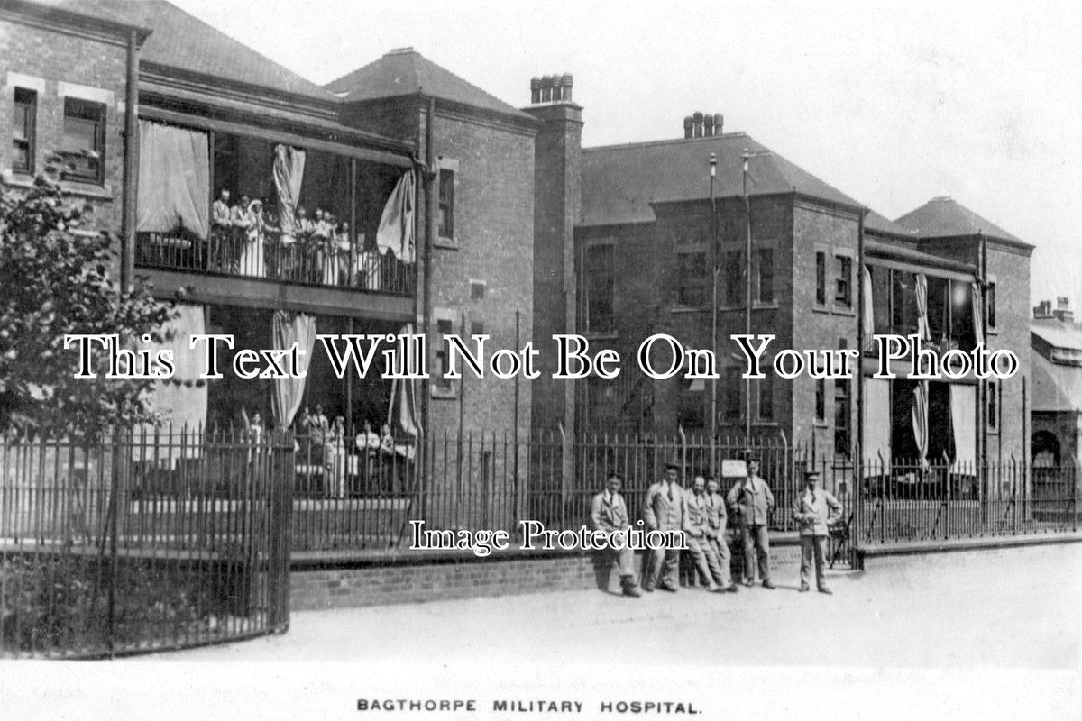 NT 323 - Bagthorpe Military Hospital, Nottingham, Nottinghamshire c191 ...