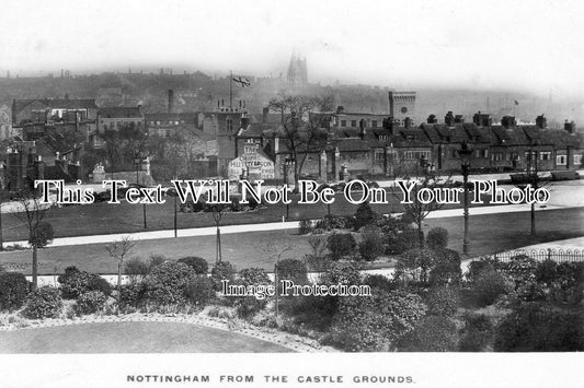 NT 331 - Nottingham From The Castle Ground, Nottinghamshire c1910