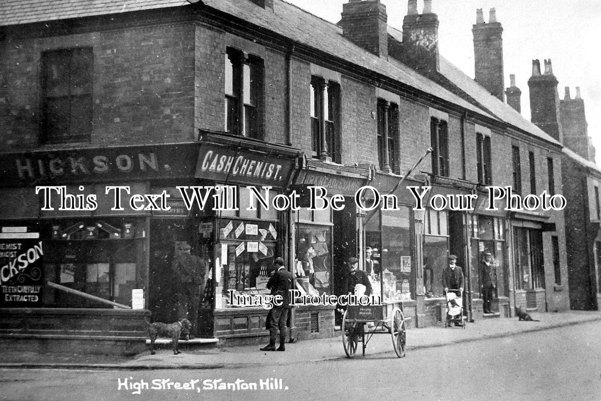 NT 4 - High Street, Stanton Hill, Nottinghamshire c1917