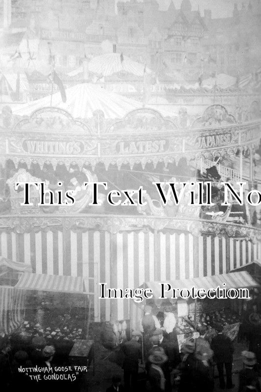 NT 437 - 'Gondolas' At Nottingham Goose Fair, Nottinghamshire c1908