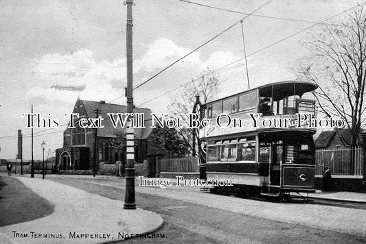 NT 44 - Tram Terminus, Mapperley, Nottingham, Nottinghamshire c1908