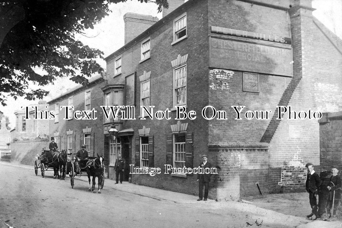 NT 445 - Chesterfield Arms, Commercial Hotel, Nottingham, Nottinghamshire c1906