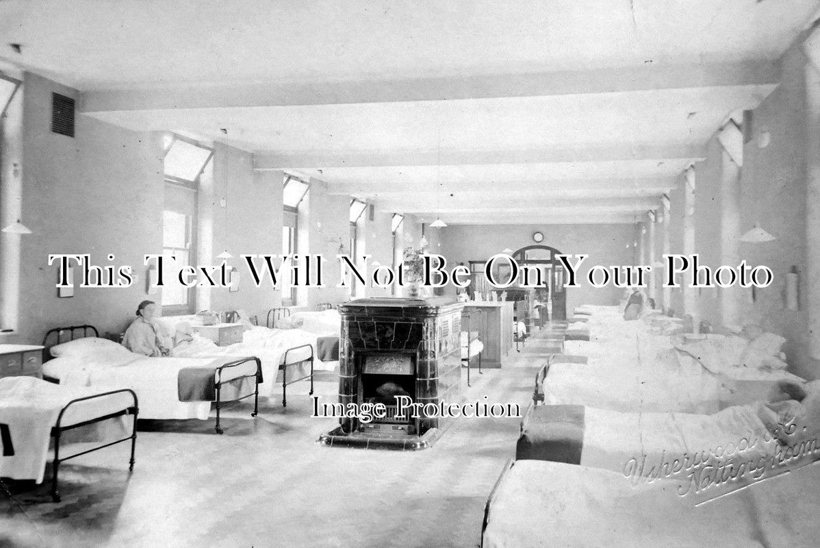 NT 490 - Interior Of City Hospital, Nottingham, Nottinghamshire c1905