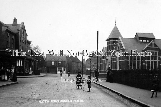 NT 51 - Nottingham Road, Arnold, Nottinghamshire c1907