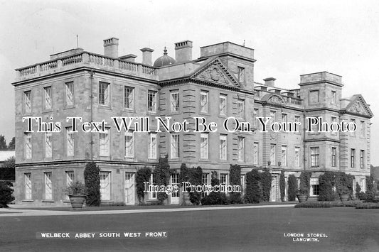 NT 525 - Welbeck Abbey South West Front, The Dukeries, Nottinghamshire