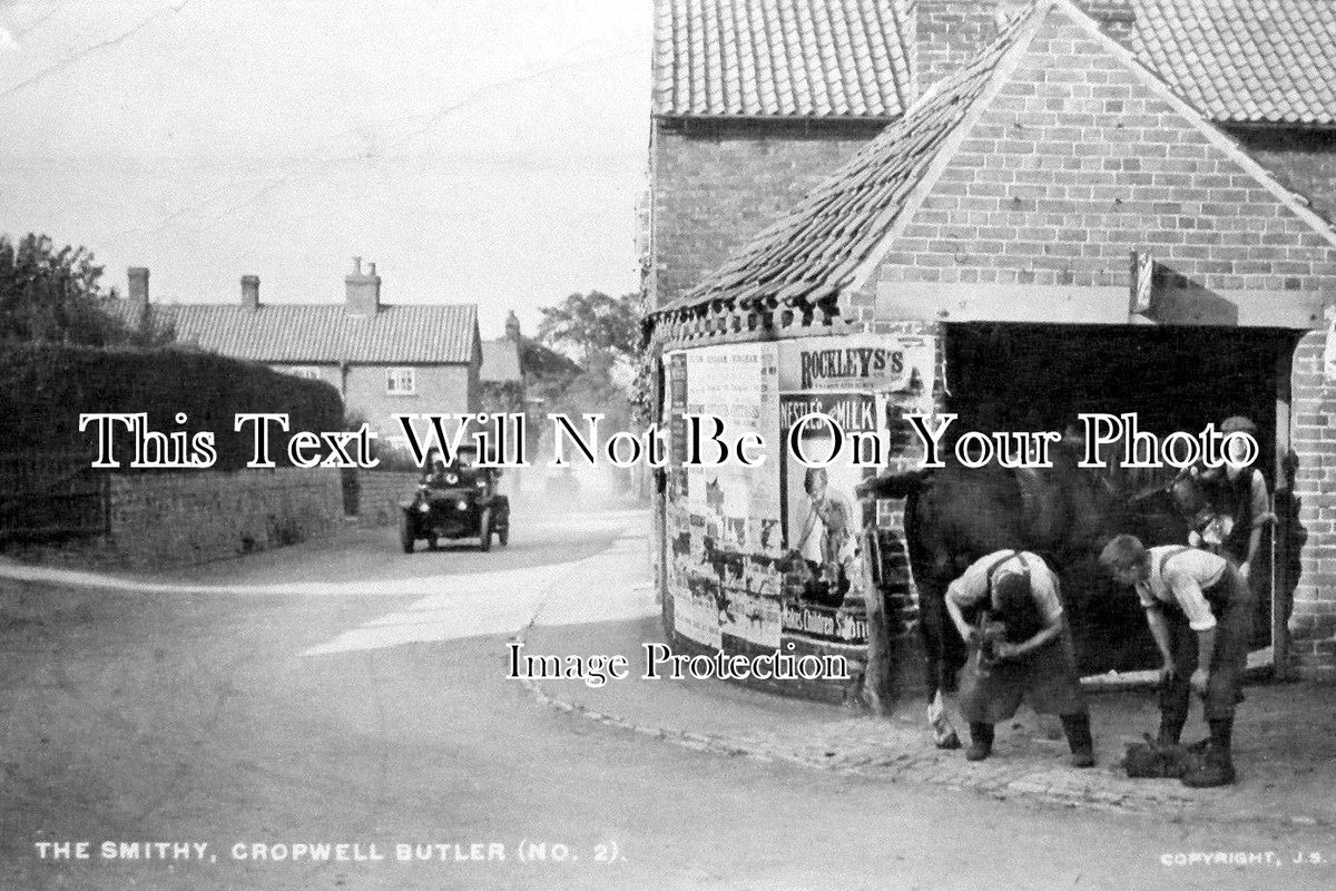 NT 531 - The Smithy, Cropwell Butler, Nottinghamshire c1916