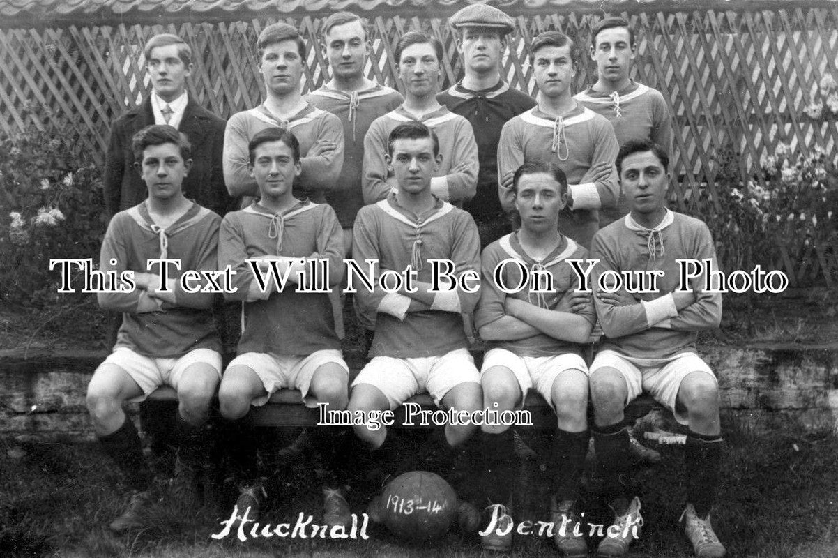 NT 544 - Hucknall Bentinck Football Club, Nottinghamshire 1913-14