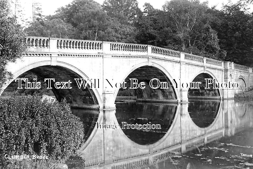 NT 556 - Clumber Bridge, Clumber House, Nottinghamshire