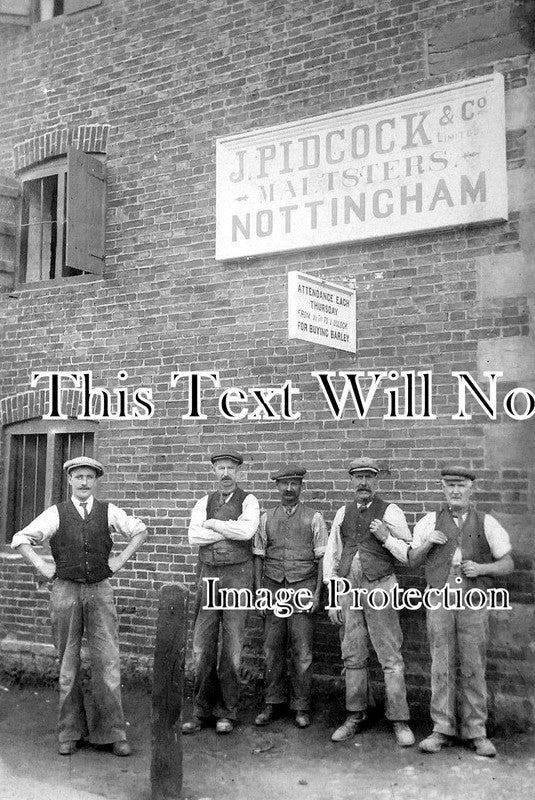 NT 558 - J Pidcock & Co Ltd, Maltsters, Nottingham, Nottinghamshire c1907