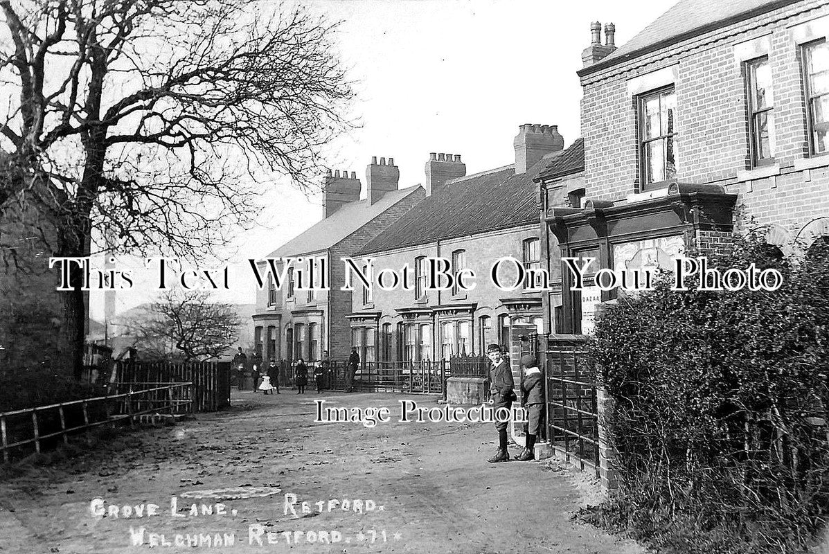 NT 575 - Grove Lane, Retford, Nottinghamshire c1908