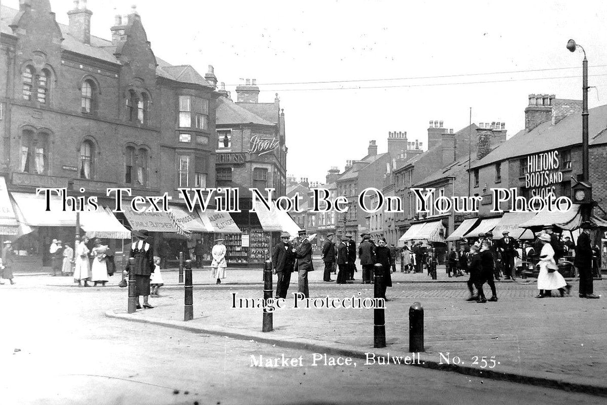 NT 627 - Market Place, Bulwell, Nottingham, Nottinghamshire c1918