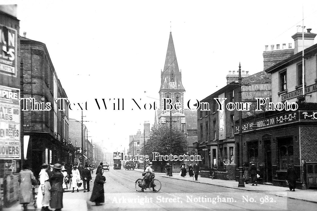 NT 630 - Arkwright Street, The Meadows, Nottingham, Nottinghamshire c1922