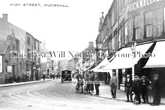 NT 636 - High Street, Hucknall, Nottinghamshire c1929