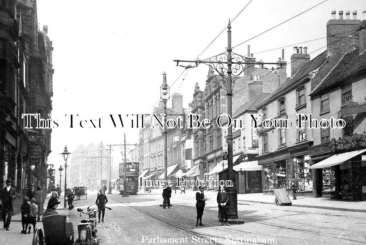 NT 655 - Parliament Street, Nottingham, Nottinghamshire c1918