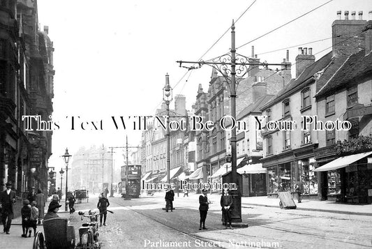 NT 655 - Parliament Street, Nottingham, Nottinghamshire c1918