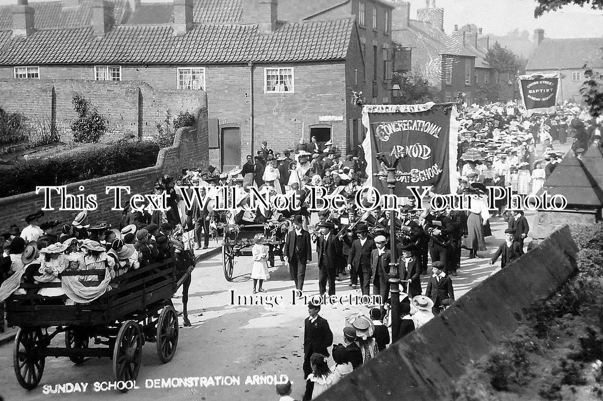 NT 67 - Sunday School Demonstration, Arnold, Notingham, Nottinghamshire c1907