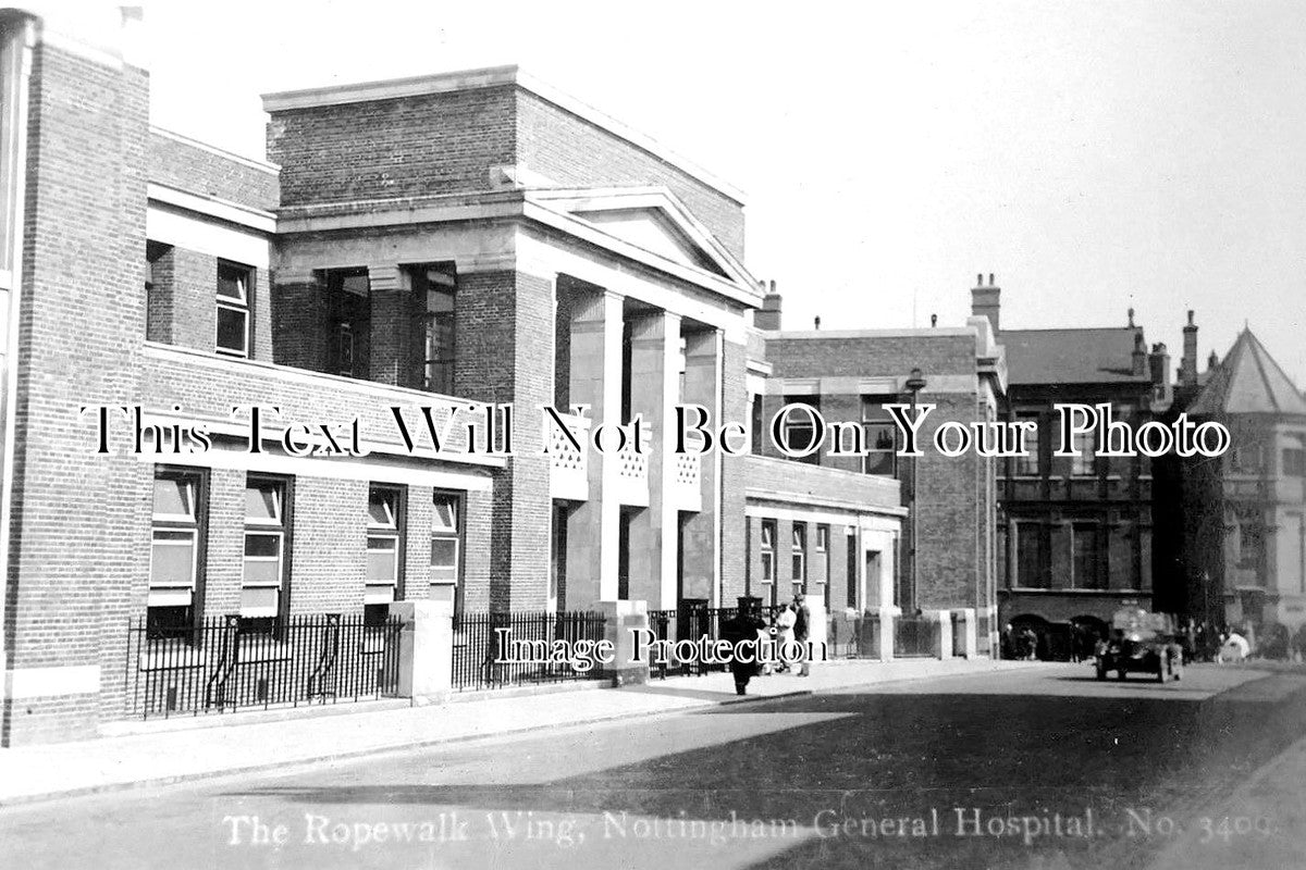 NT 678 - Ropewalk Wing, General Hospital, Nottingham, Nottinghamshire c1920