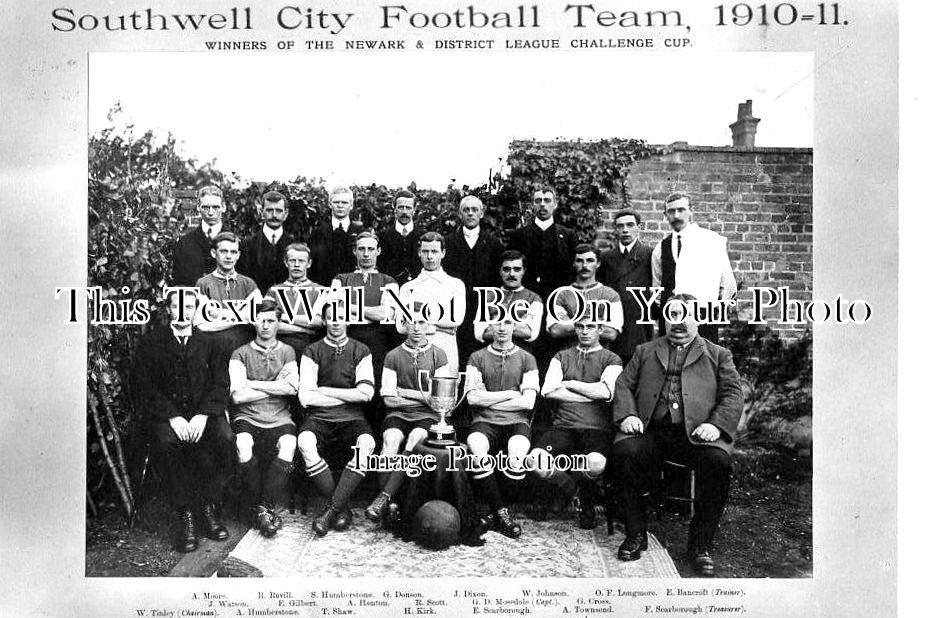 NT 691 - Southwell City Football Team, Nottinghamshire 1910-11