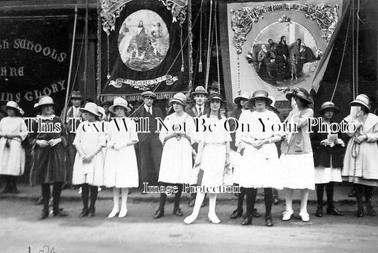 NT 693 - Sunday School Parade, Stapleford, Nottinghamshire c1924