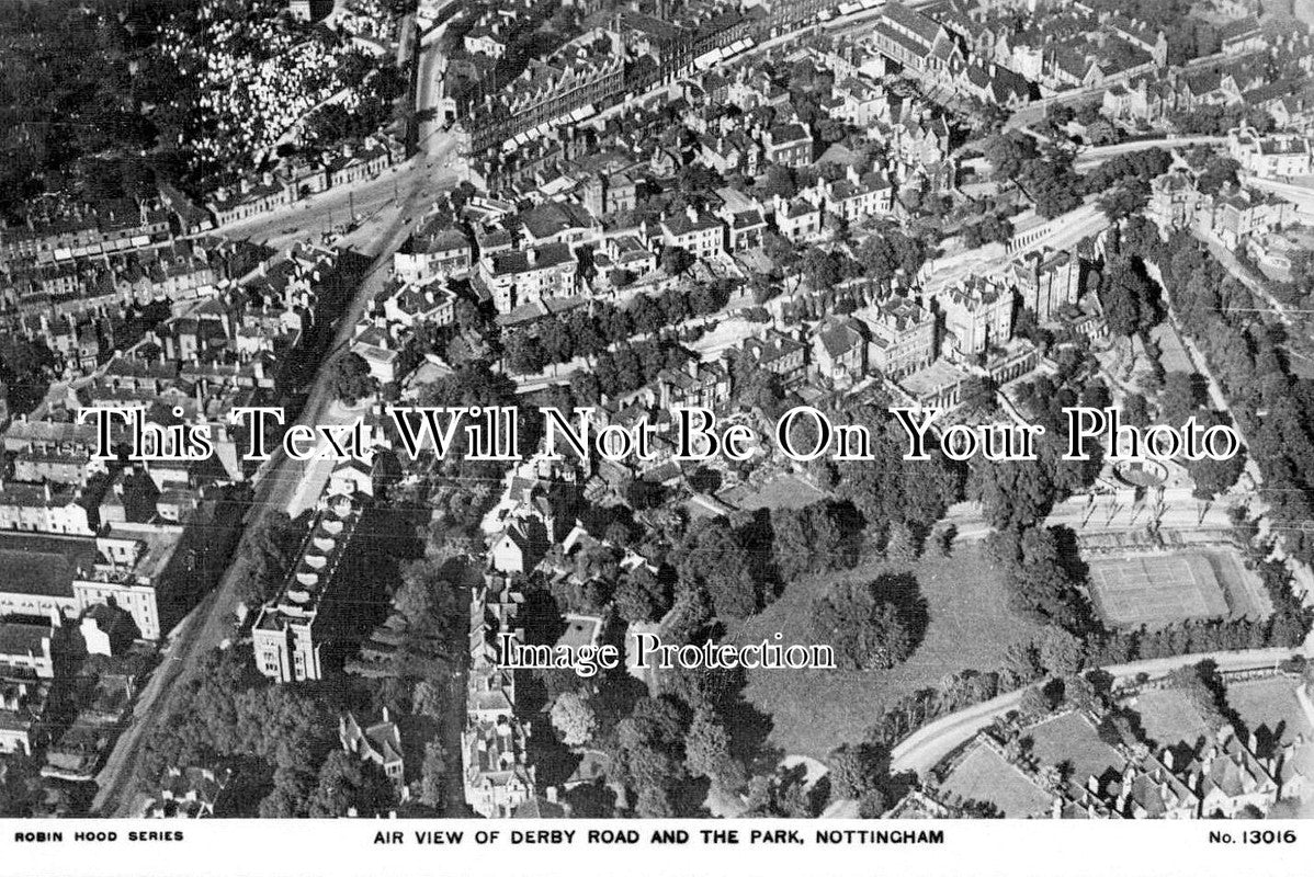 NT 698 - Aerial View Of Derby Road, Nottingham, Nottinghamshire