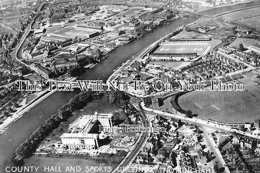 NT 738 - Football & Cricket Grounds, County Hall, Nottingham, Nottinghamshire