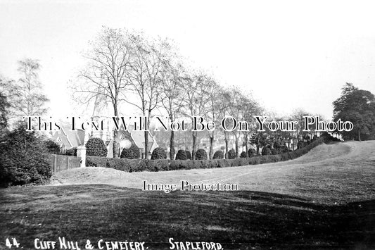 NT 748 - Cliff Hill & Cemetery, Stapleford, Nottinghamshire c1912