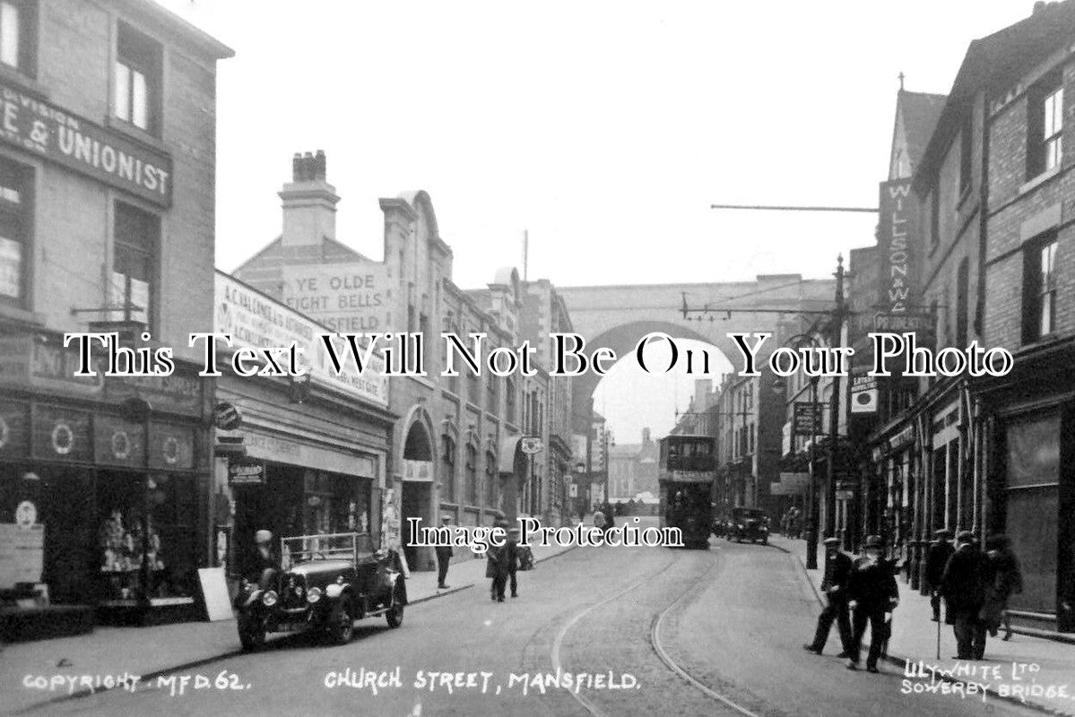 NT 787 - Church Street, Mansfield, Nottinghamshire c1920