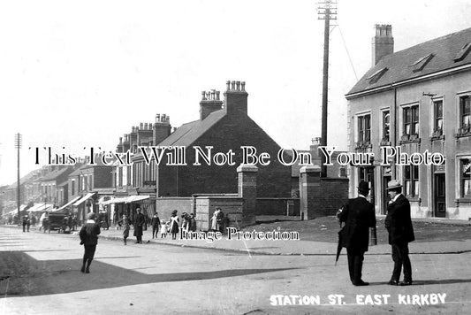 NT 795 - Station Street, East Kirkby, Nottinghamshire c1912