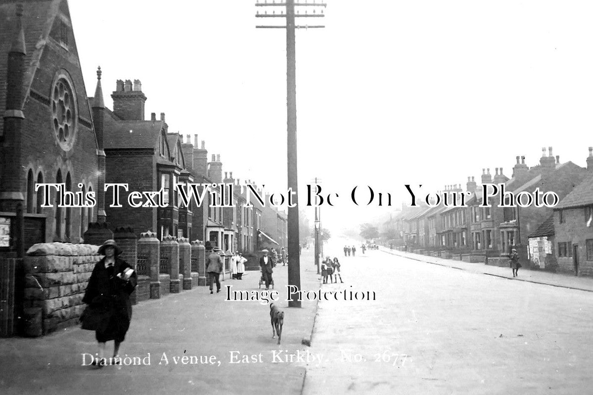 NT 796 - Diamond Avenue, East Kirkby, Mansfield, Nottinghamshire c1923