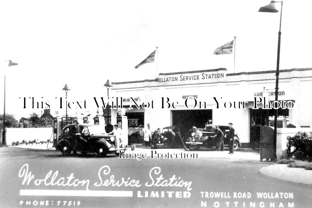 NT 803 - Wollaton Service Station, Trowell Road, Nottingham, Nottinghamshire c1935