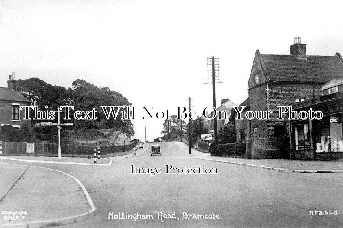 NT 865 - Nottingham Road, Bramcote, Nottinghamshire c1940