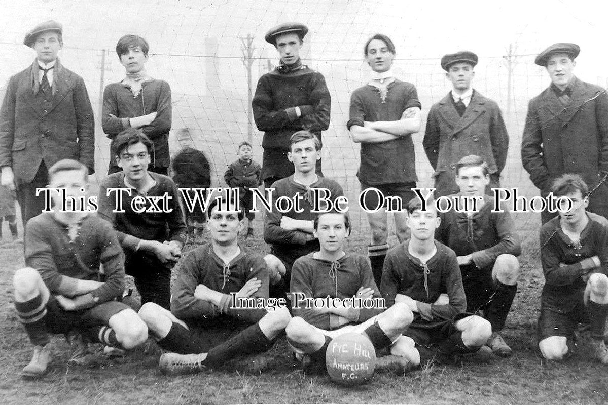 NT 872 - Pye Hill Amateurs Football Club At Selston, Derbyshire c1908