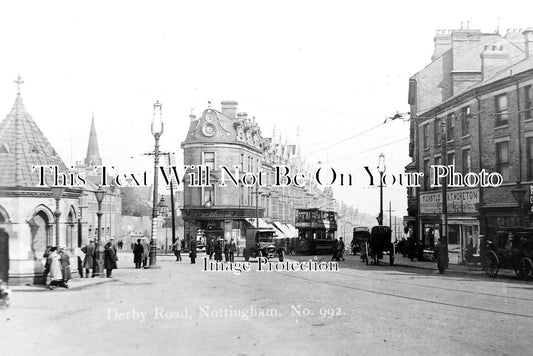 NT 895 - Derby Road, Canning Circus, Nottingham, Nottinghamshire c1918