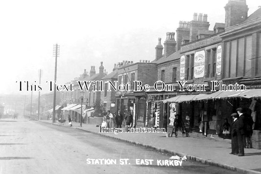 NT 907 - Station Street, East Kirkby, Mansfield, Nottinghamshire c1909