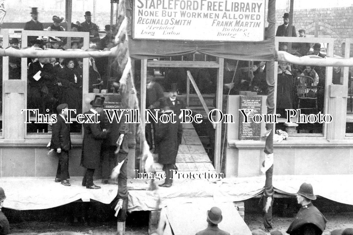 NT 934 - Foundation Ceremony, Carnegie Free Library, Stapleford, Nottinghamshire 1906