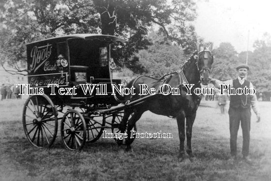 NT 95 - Prize Winning Horse & Cart, Boot The Chemist, Kingston On Soar, Nottinghamshire 1906