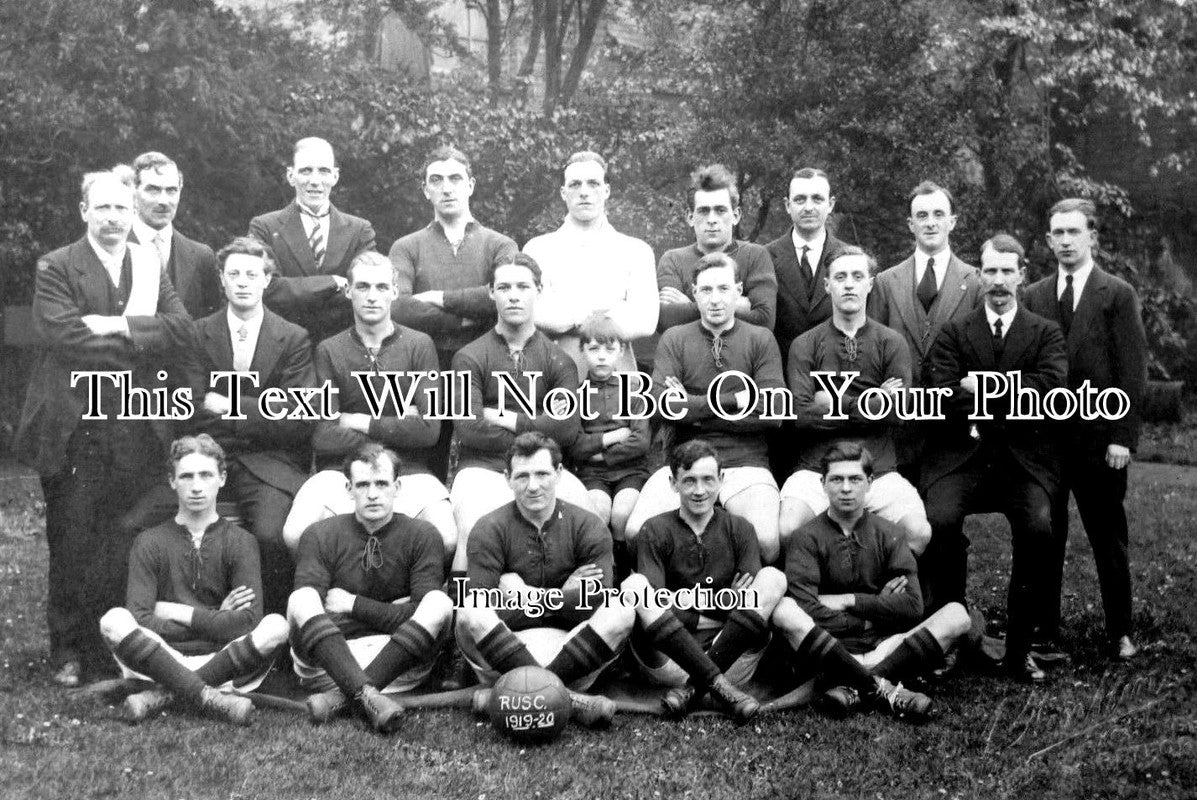 NT 973 - RUSC Football Team, Retford, Nottinghamshire c1920