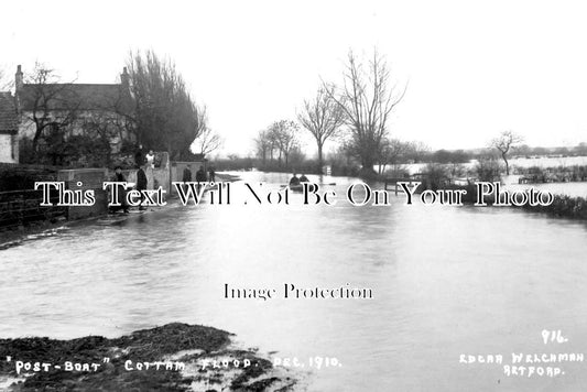 NT 982 - Post Boat, The Floods, Cottam, Nottinghamshire c1910