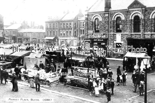 No 1811 - Market Place, Blyth, Northumberland c1914