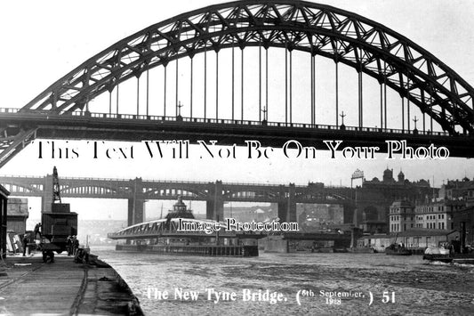 No 2413 - The New Tyne Bridge, Newcastle On Tyne 1928
