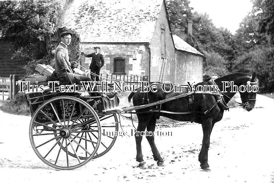 OX 1052 - Faringdon Butchers Delivery Cart, Oxfordshire c1913
