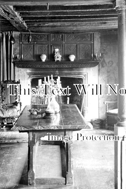 OX 1127 - Sutton Courtenay Manor House Entrance Hall, Oxfordshire c1939