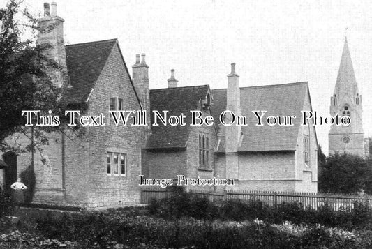 OX 1151 - Wheatley Schools & Church, Oxfordshire c1910