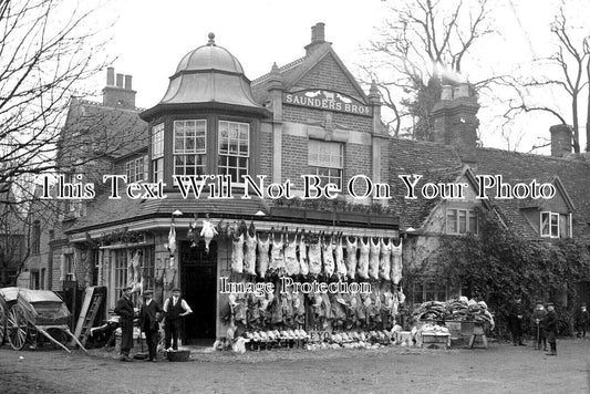 OX 1217 - Saunders Bros Butchers Shop, Goring, Oxfordshire