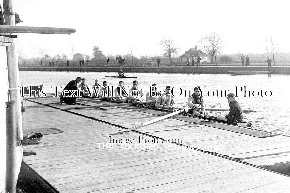 OX 1275 - The Oxford Rowing Crew Team, Oxfordshire 1906